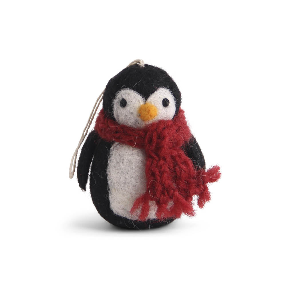 Anhaenger Pinguin mit Schal